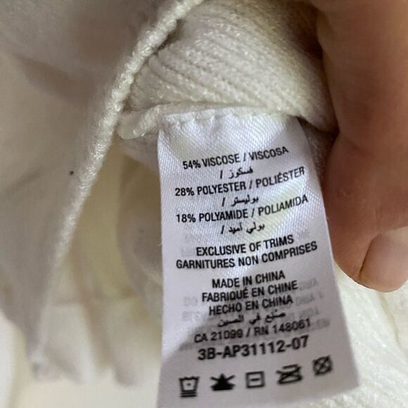 Ardene White Crew Neck Sweater Soft Knit Essential - Picture 4 of 5